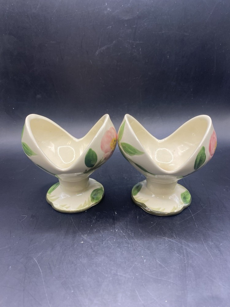 Franciscan Desert Rose Pair Taper Candlesticks Candle Holders
