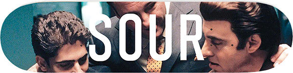 Sour Solution Square The Sopranos 8.5 Skateboard Deck