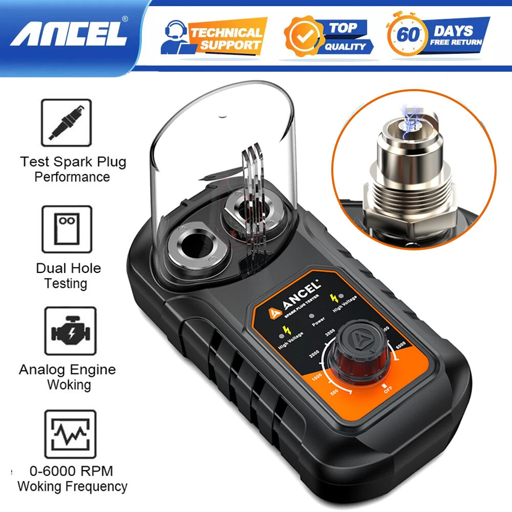 Auto Spark Plug Tester Dual Hole Diagnostic Tool Car Gasoline Ignition Analyzer