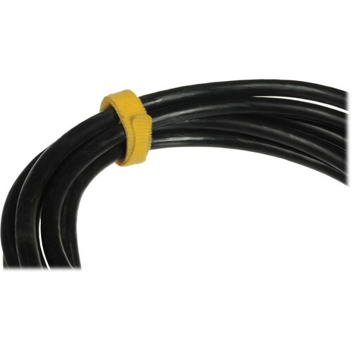 Pearstone 0.5 x 12’’ Touch Fastener Straps (Black, 10-Pack)