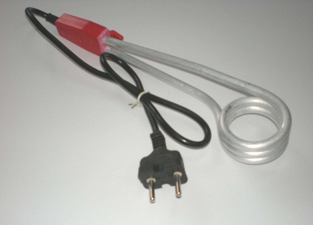 1500W Water Heater Portable Electric Liquid Immersion Element Boiler Travel 220V