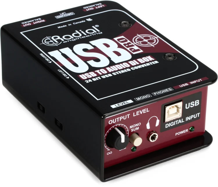 Radial USB-Pro 2-channel Direct Box