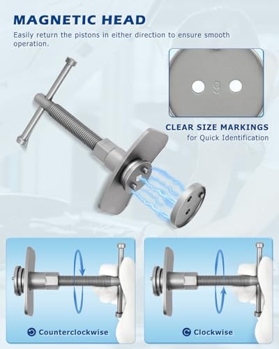 27Pcs Brake Caliper Tool, Heavy Duty Disc Brake Caliper Compression Tool