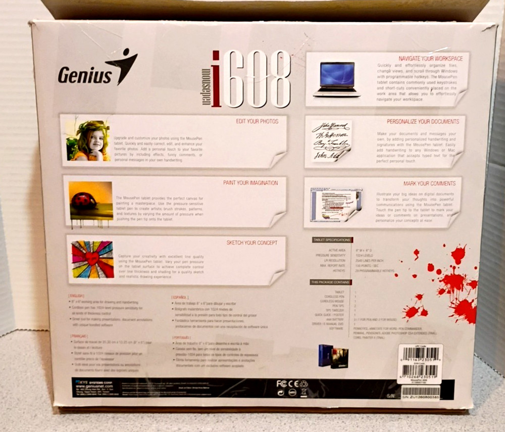 Genius Mouse Pen i608 Pen Tablet -