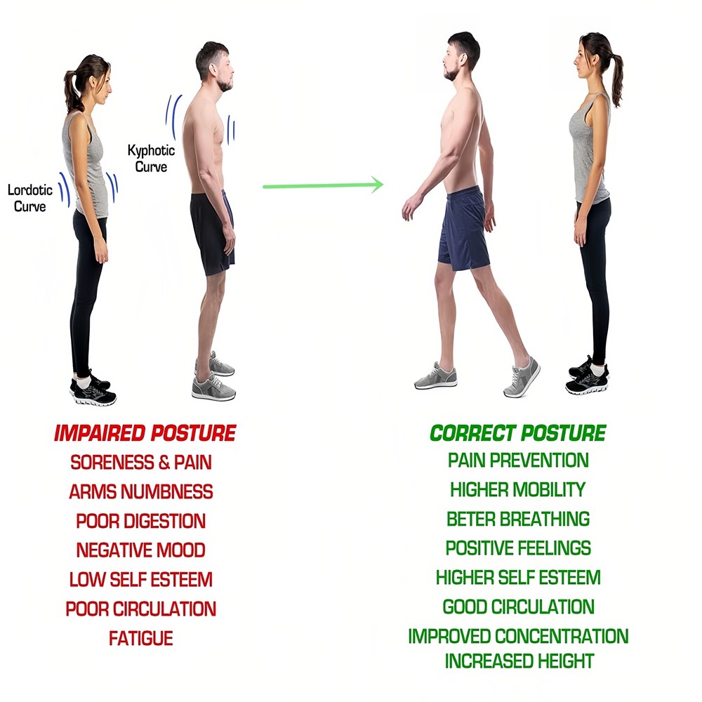 Posture Corrector for Women & Men, Adjustable Back Posture Corrector Breathable