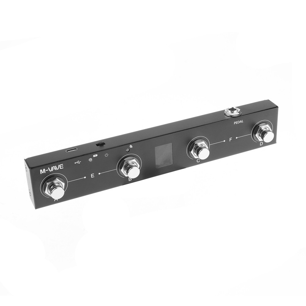 M-VAVE Rechargeable Bluetooth Wireless MIDI Controller 4 Button MIDI Foot Pedal