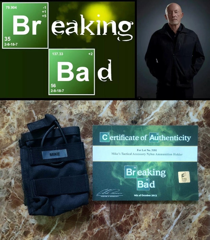 BREAKING BAD: Mike Ehrmantraut Nylon prop clip holder w/Studio COA