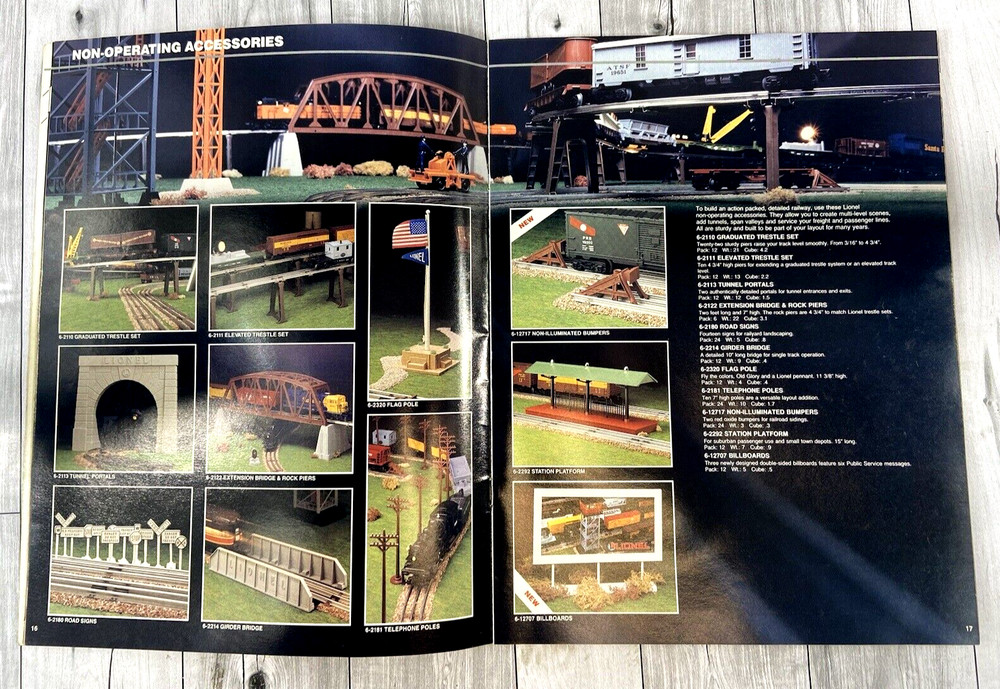 1987 Lionel Train Spring Preview Catalog & 1987 Electric Train & Access. Catalog