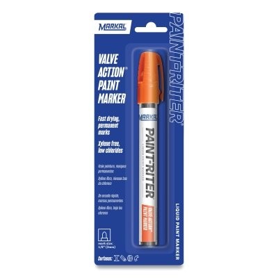 PAINT-RITER® VALVE ACTION® Paint Marker, Orange, 1/8 in Tip, Medium