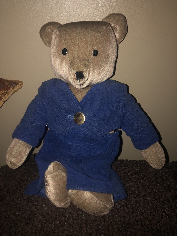 Vintage Teddy Bear Handmade Brown Rare