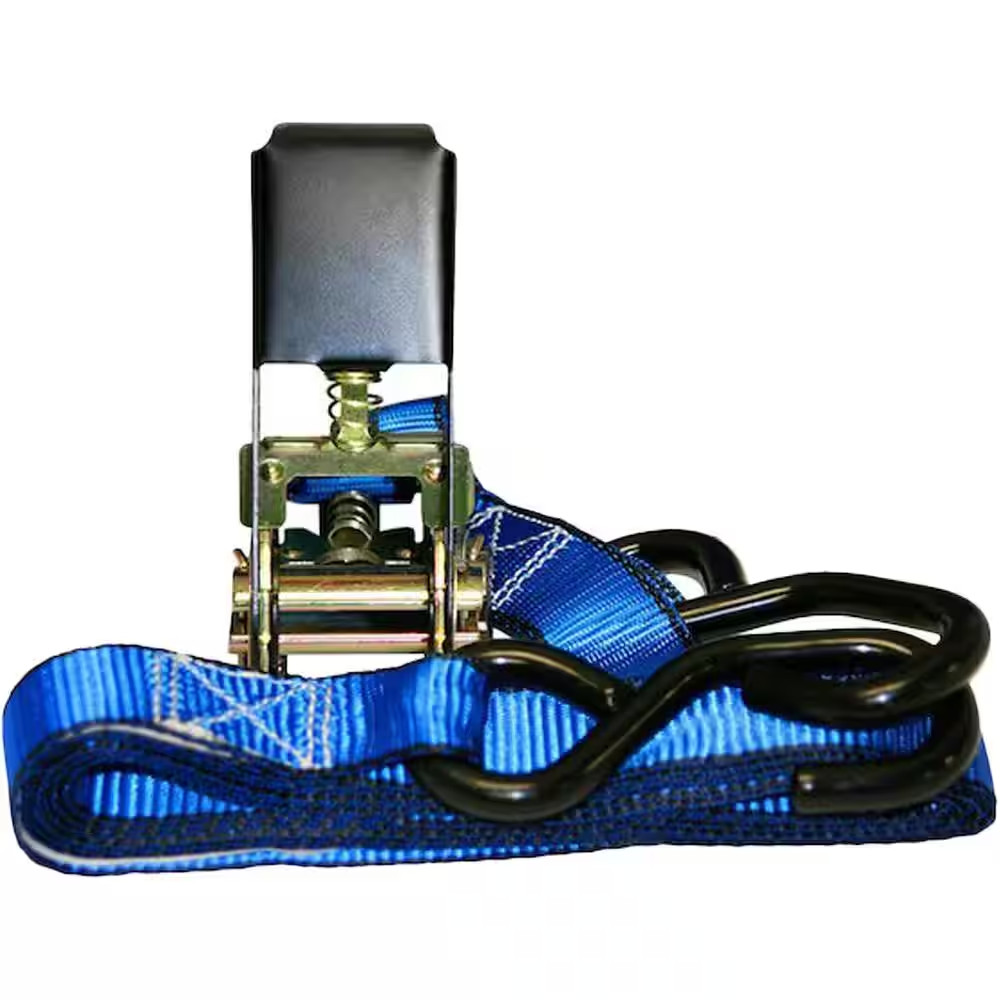 15 Ft. X 1 In. 1500 Lbs. Ratchet Tie-Down Strap (4-Pack)