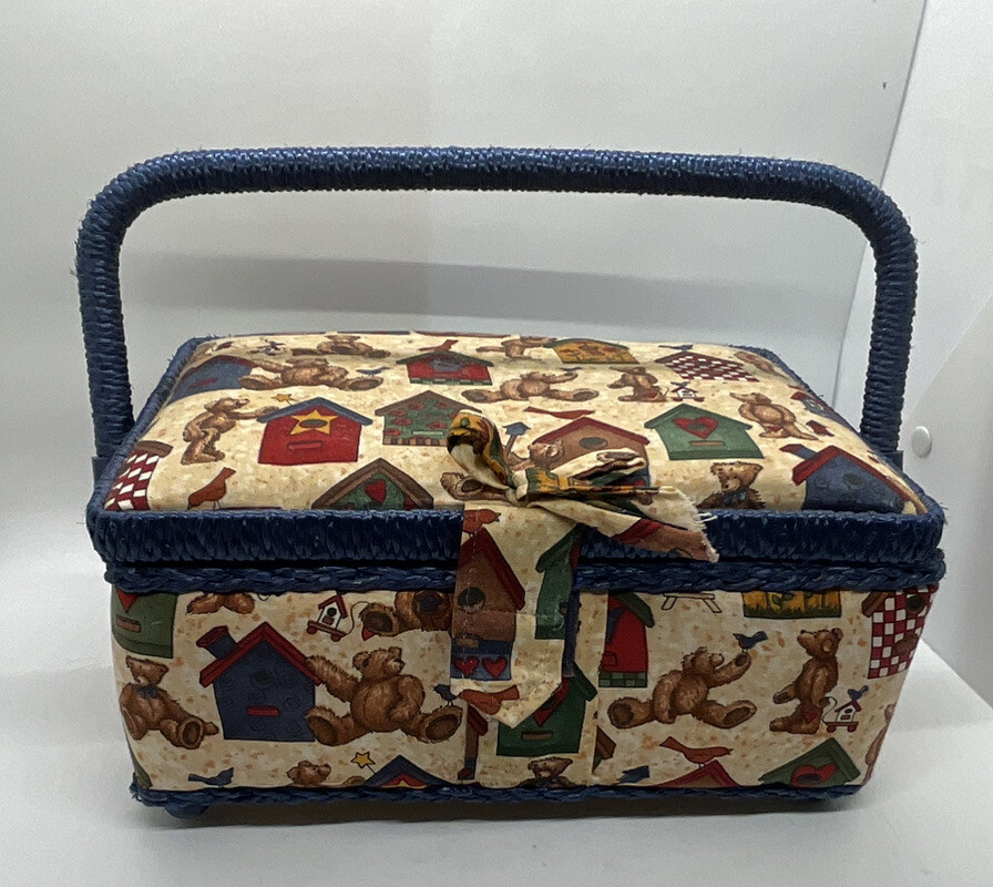 vintage sewing basket box