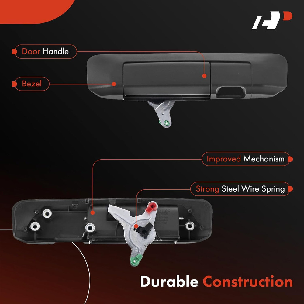 2009-15 Toyota Tacoma Tailgate Handle with Camera Hole–Compatible Replacement