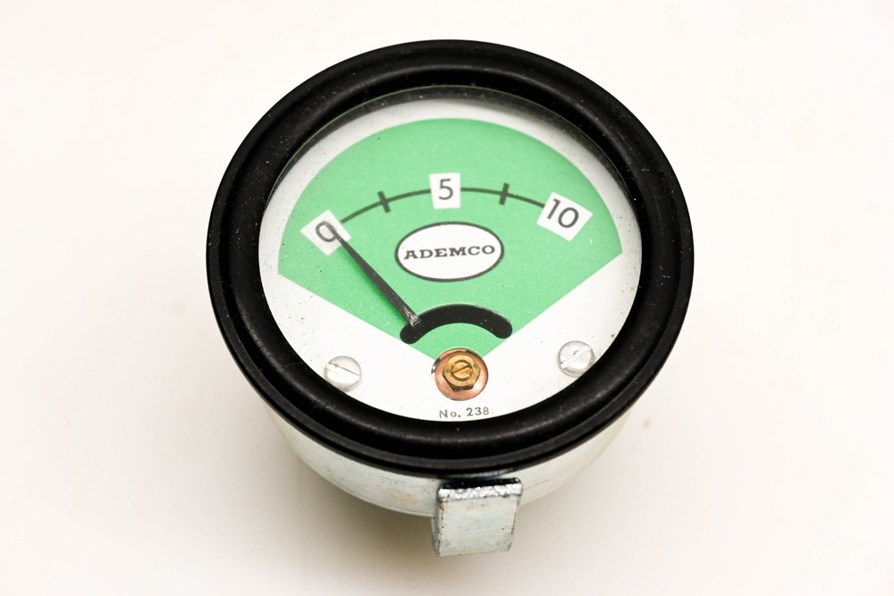 Ademco 238 Loop Status Indicator 0-10mA Analog Meter NOS