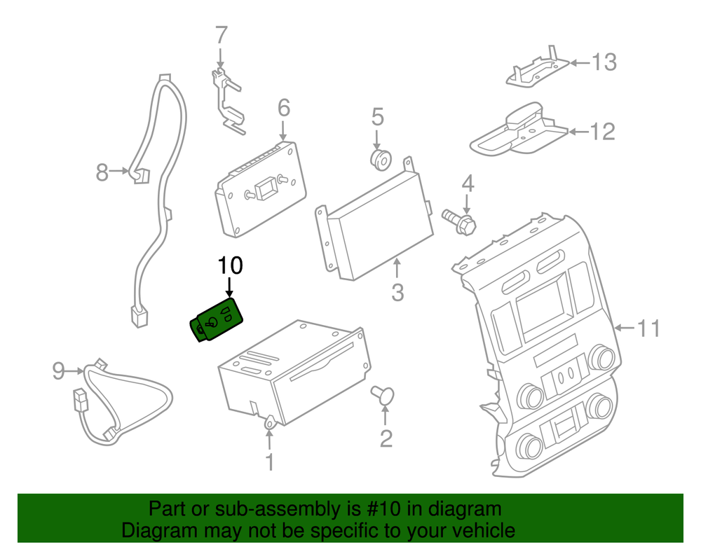 Genuine Ford Infotainment Display Control Module HC3Z19A387H