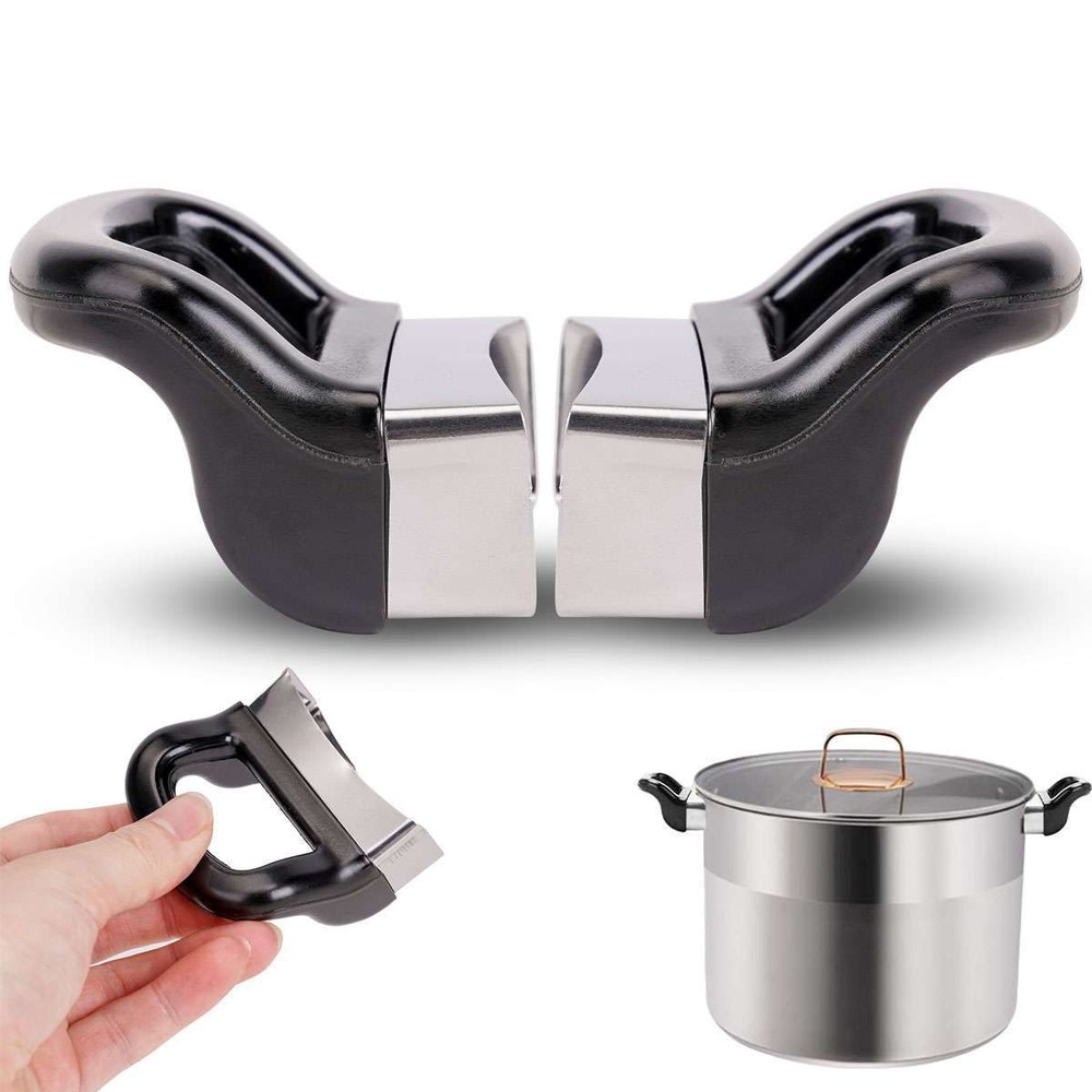 2Pcs Pot Side Handles Cookware Pot Saucepan Pan Handle Replacement Side Grip
