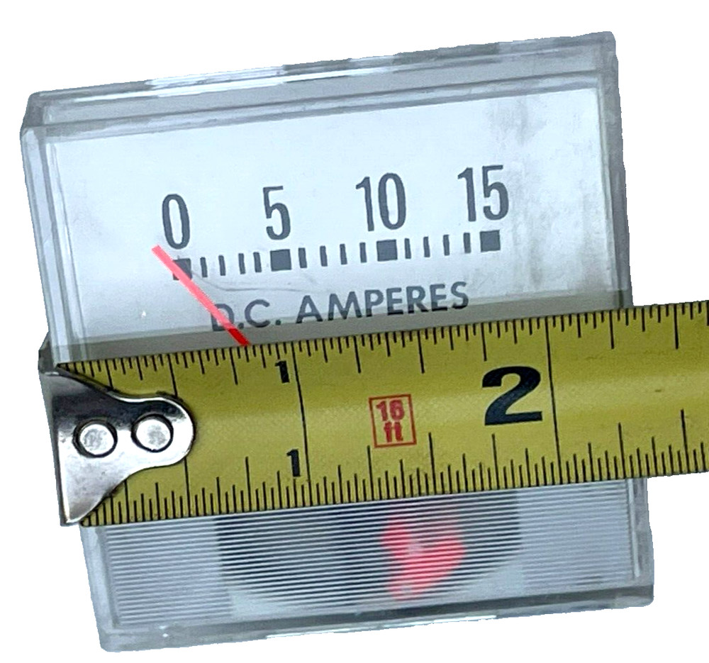 Associated -610197- Ammeter Horizontal 0-15 Amp Range