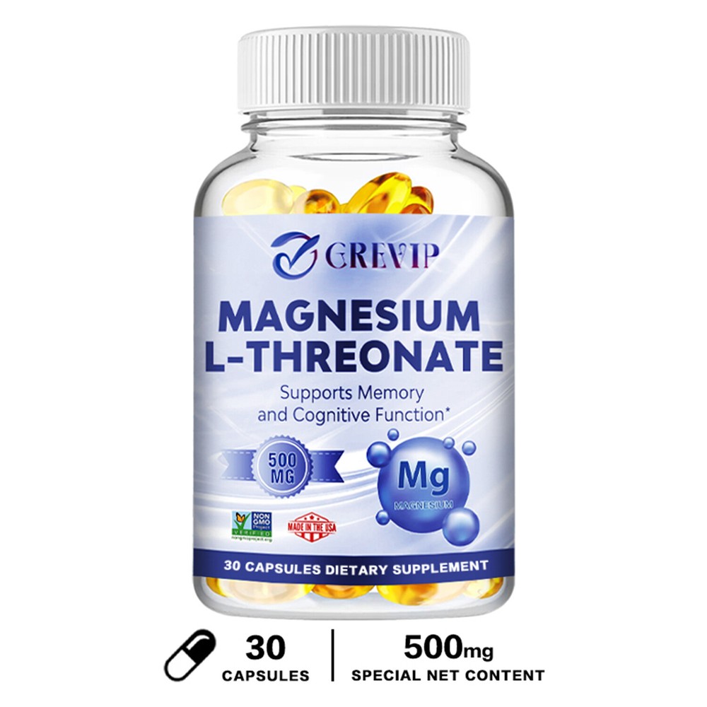 Magnesium L-threonate- Support Focus, Improved Sleep, Mood & Cognitive Abilities