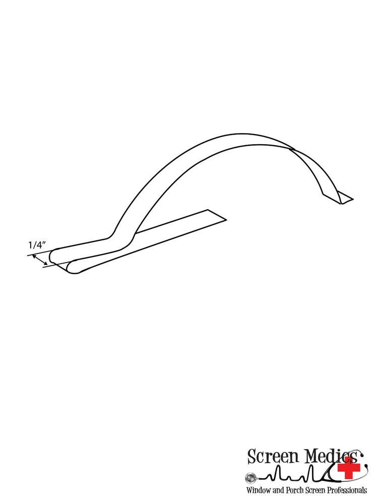 4 pack Window Screen Leaf Springs - corner type for window screen frames