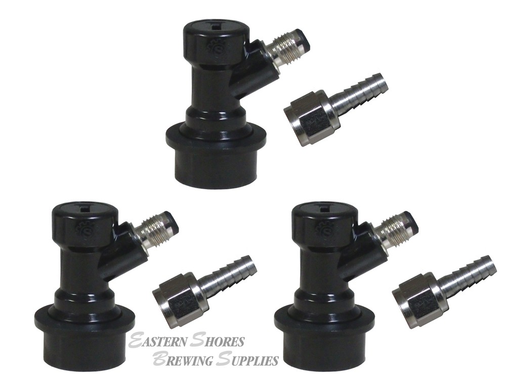 Ball Lock Liquid Disconnect for Cornelius Kegs - 3 Pack