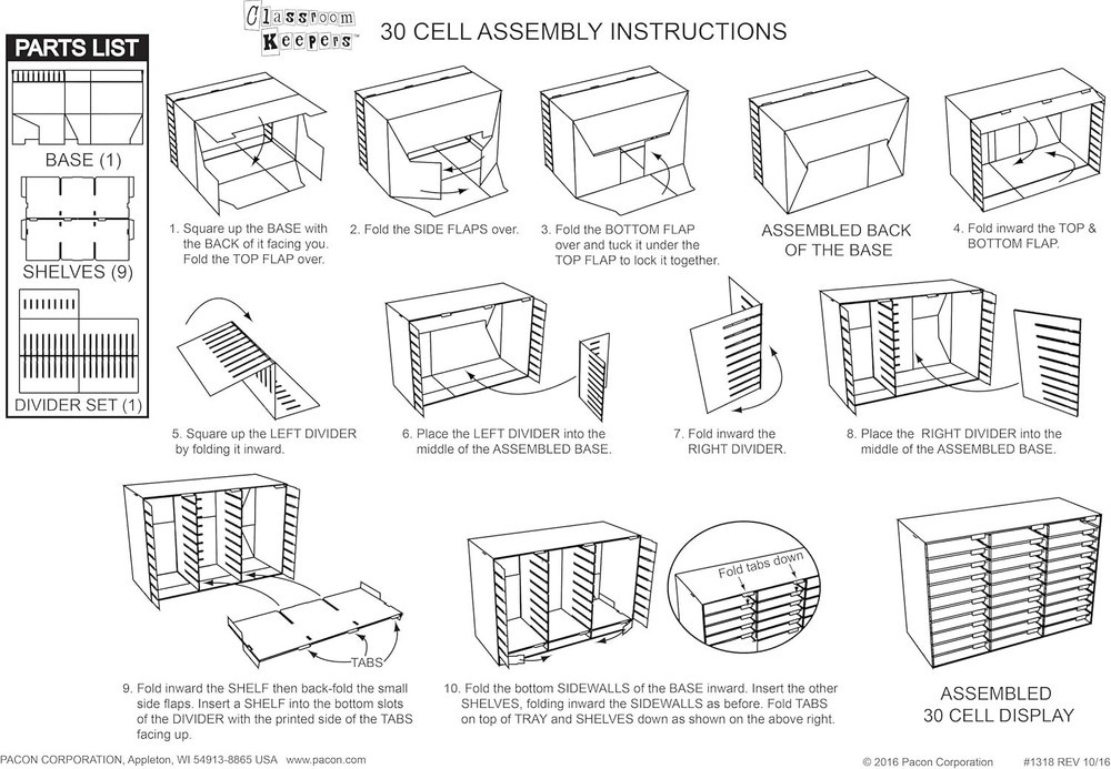 Classroom Keepers Mailbox, 30-Compartment