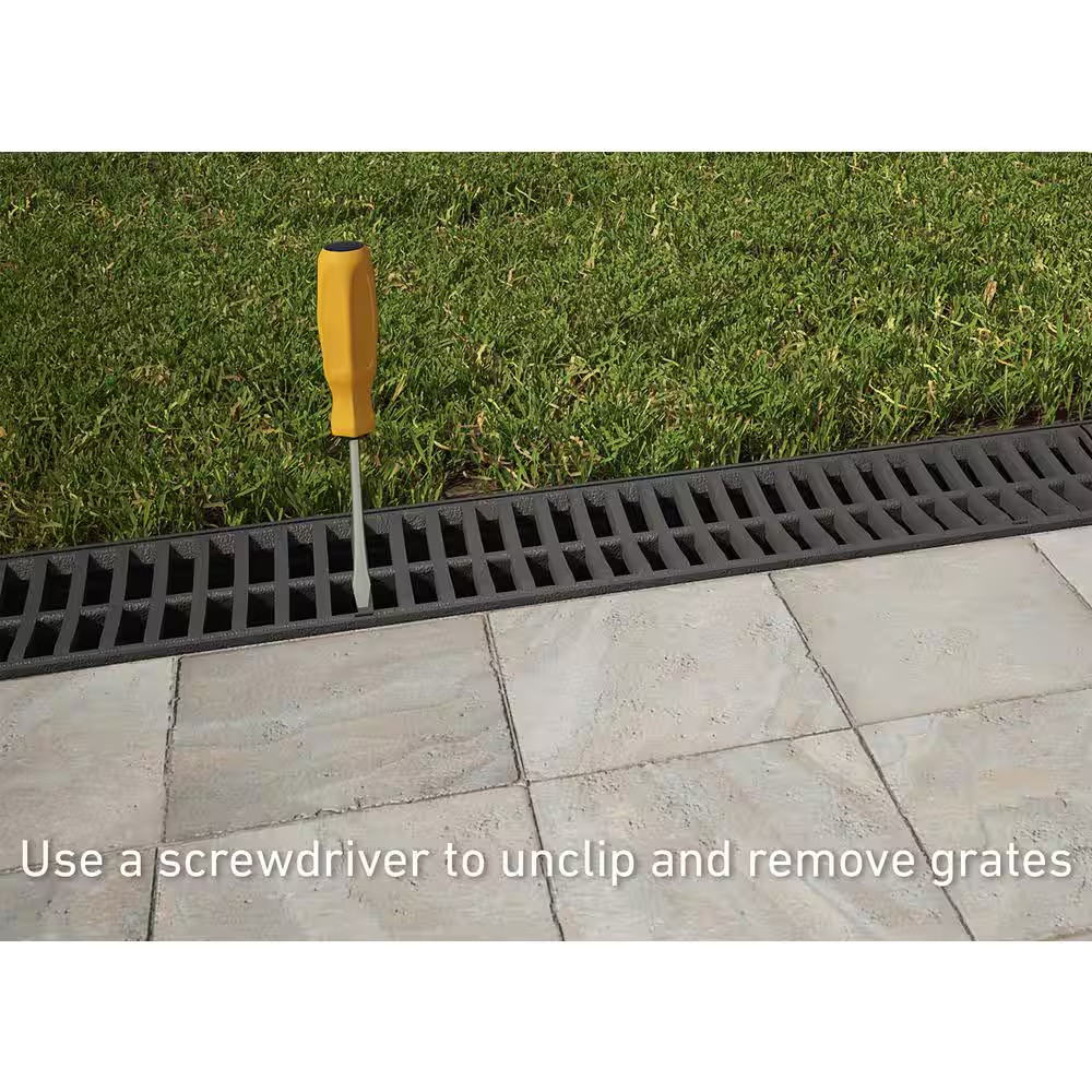 Deep Series Black Coupling Convertor for Modular Trench and Channel Drain System