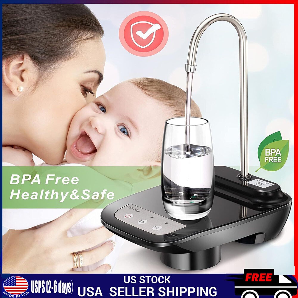 Universal Bottle 5 Gallon USB Pump Water Jug Automatic Dispenser Electric Switch