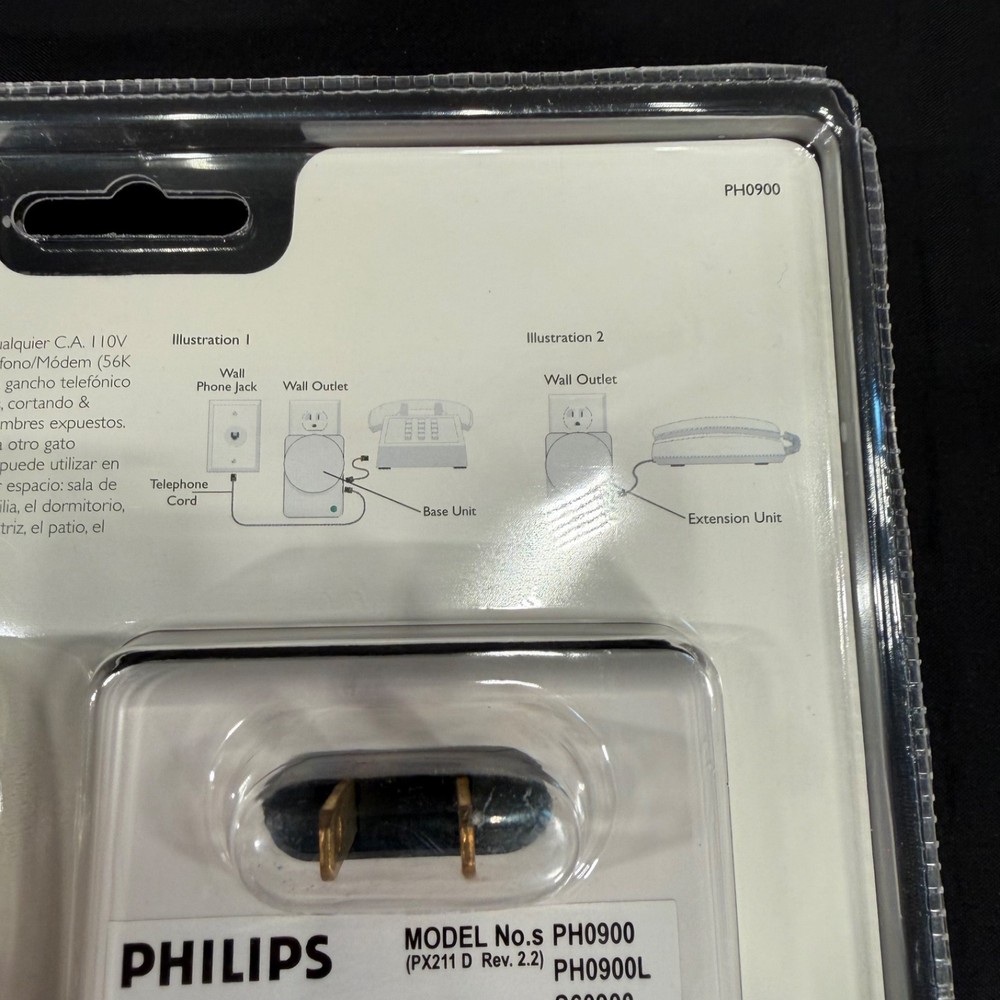 Philips Wireless Modem Jack Sys. PH0900 Turn AC Outlets into Phone Jacks Sealed!