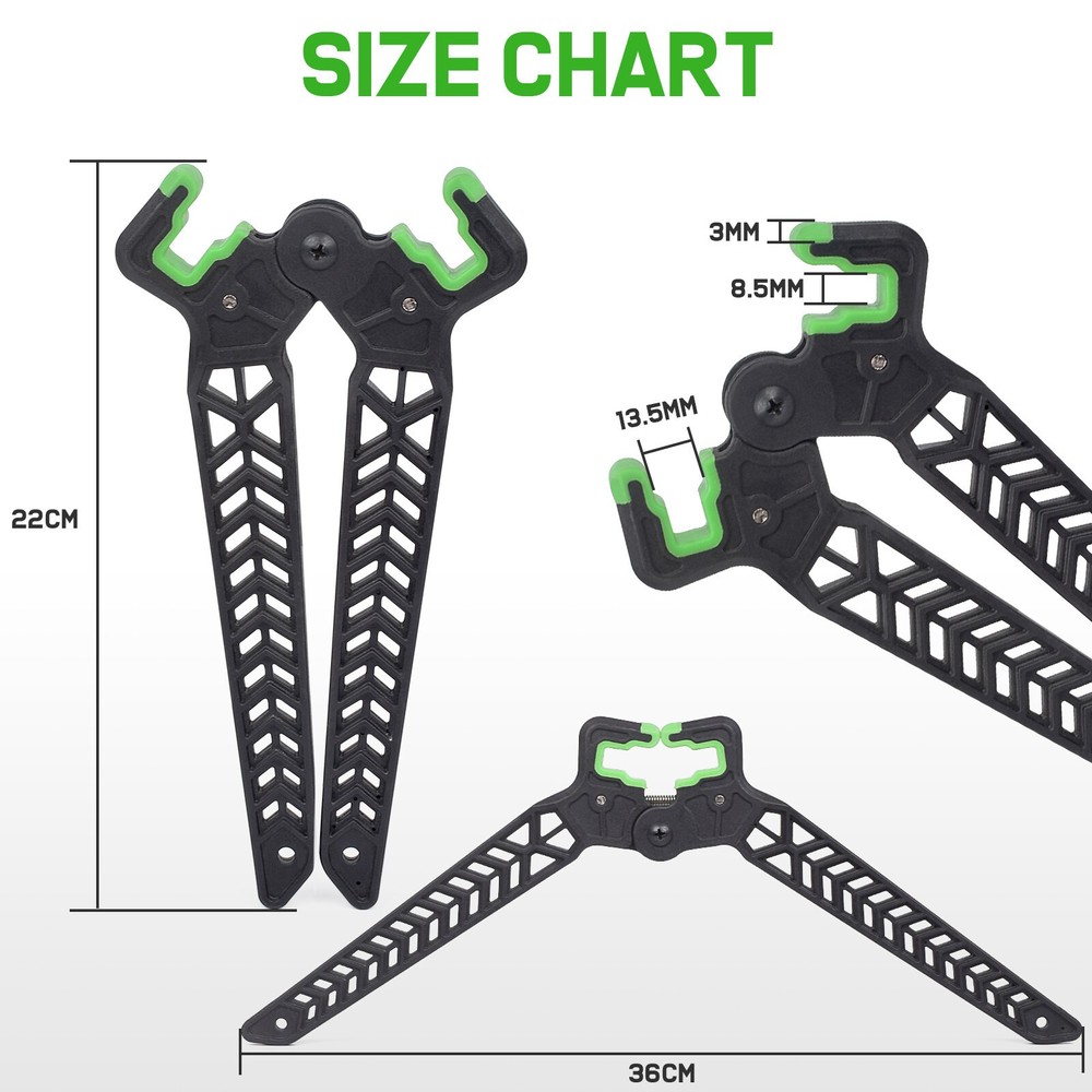 Archery Compound Bow Stand Holder Kick Rack Legs Bracket Bow Support Shooting