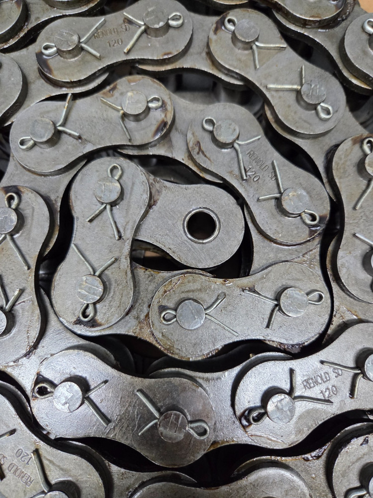 Renold 120 Cotter Roller Chain 10ft, 1.5" Pitch, Connecting Link