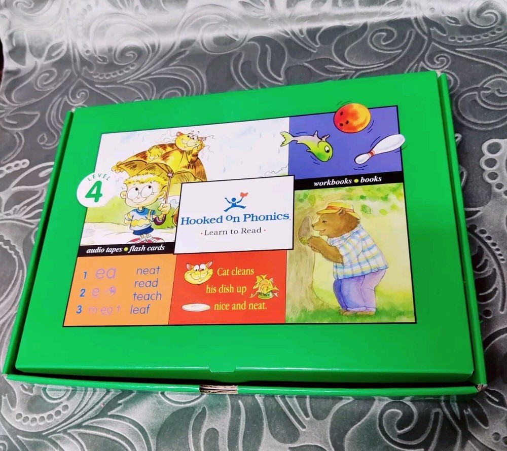 Hooked on Phonics Learn to Read Level 4 Complete Box Set with Workbook