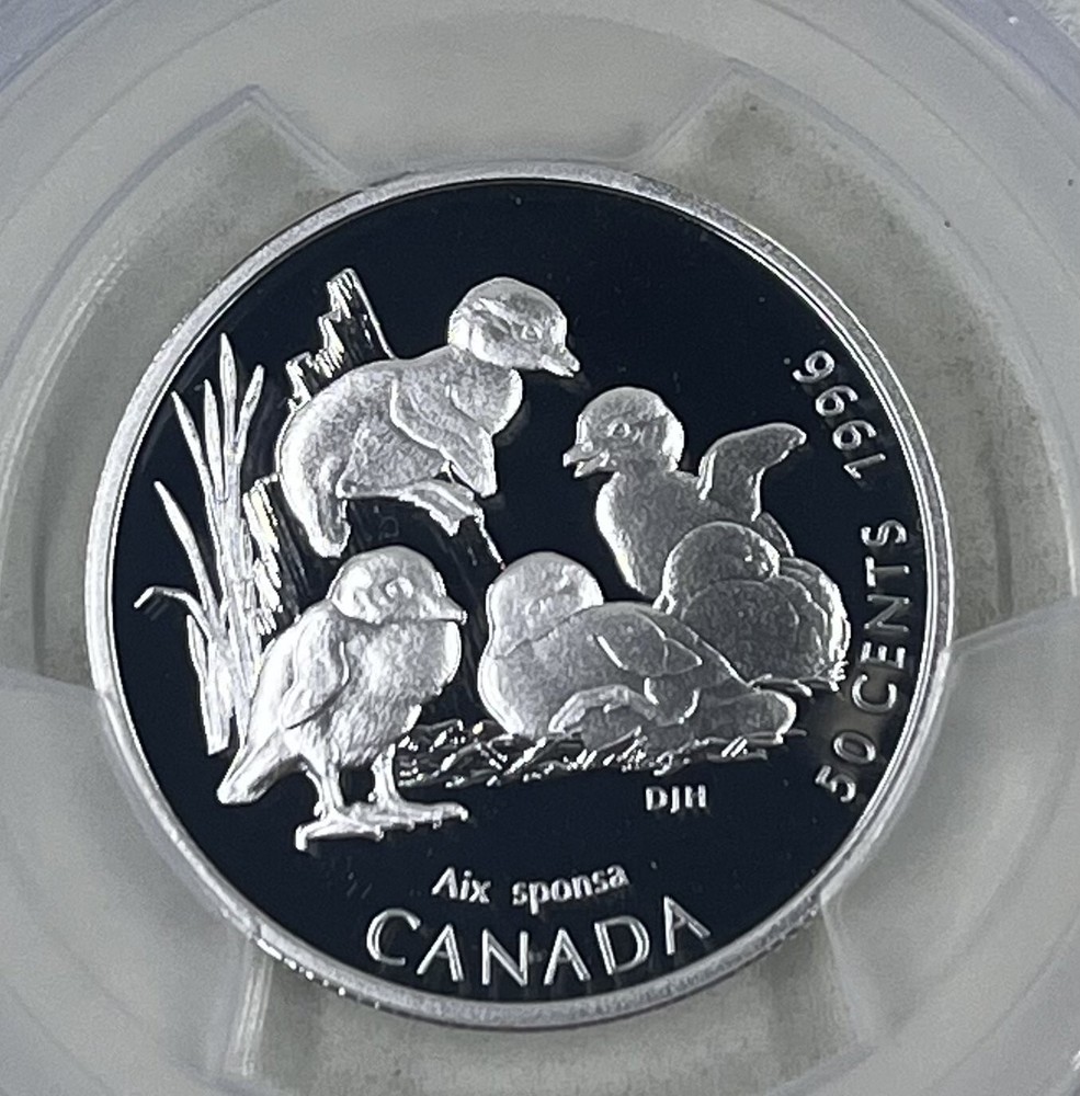 1996 50C PCGS PR69DCAM Canada Ducklings