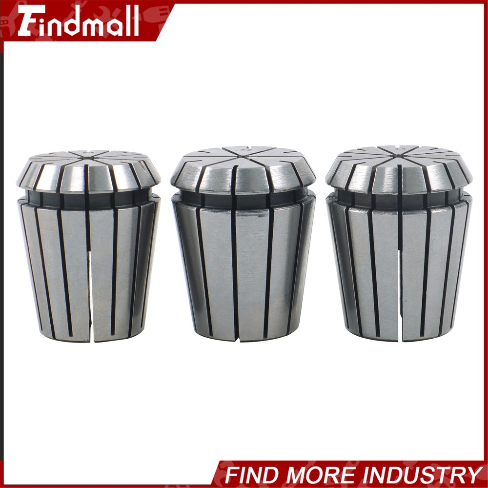 Findmall ER32 Collet Set 18 Pack for MT3 Spindle M12 Thread Spring Collets