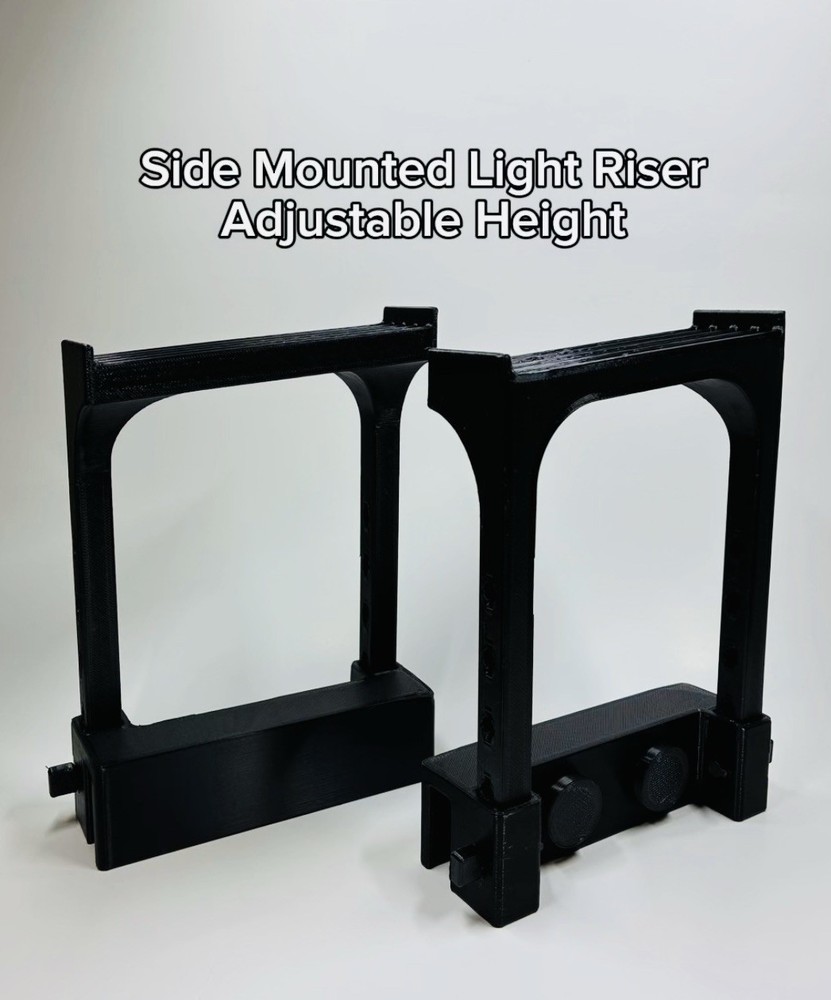 Side Mounted Aquarium Light Riser | 2-6 Inch Height | Adjustable Height |