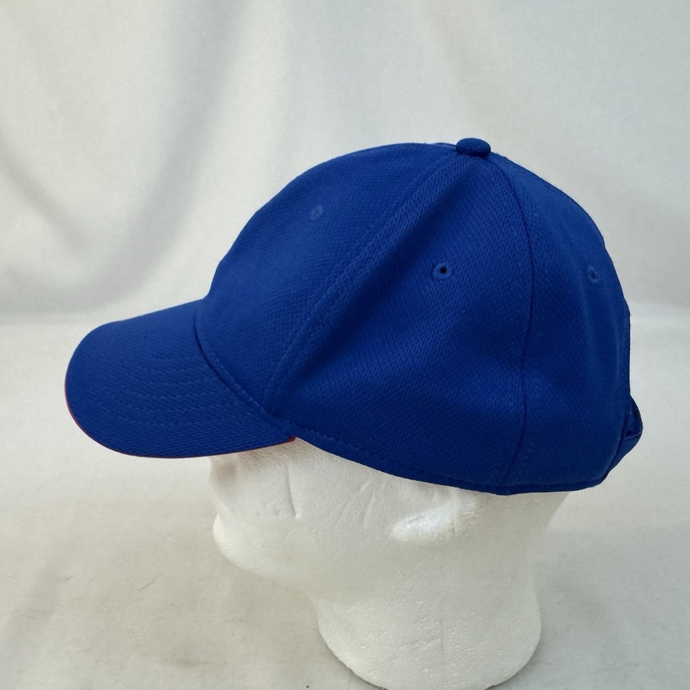 Starter Men Ball Cap Strap Back Hat Solid Blue Blank Adjustable Fast Ship