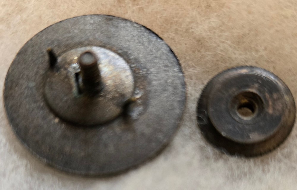 Post-WW1 US Army Howitzer Collar Disc with nut.