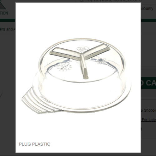 PLUG PLASTIC #1011411-08