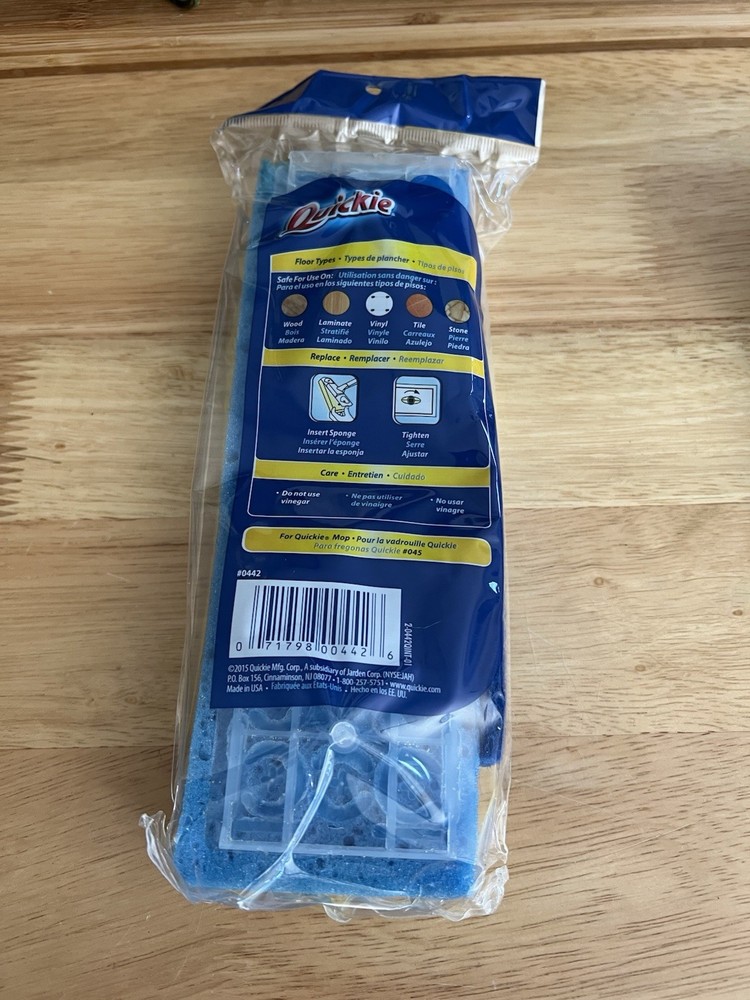 Quickie Clean Squeeze Sponge Mop Refill Type S Sealed