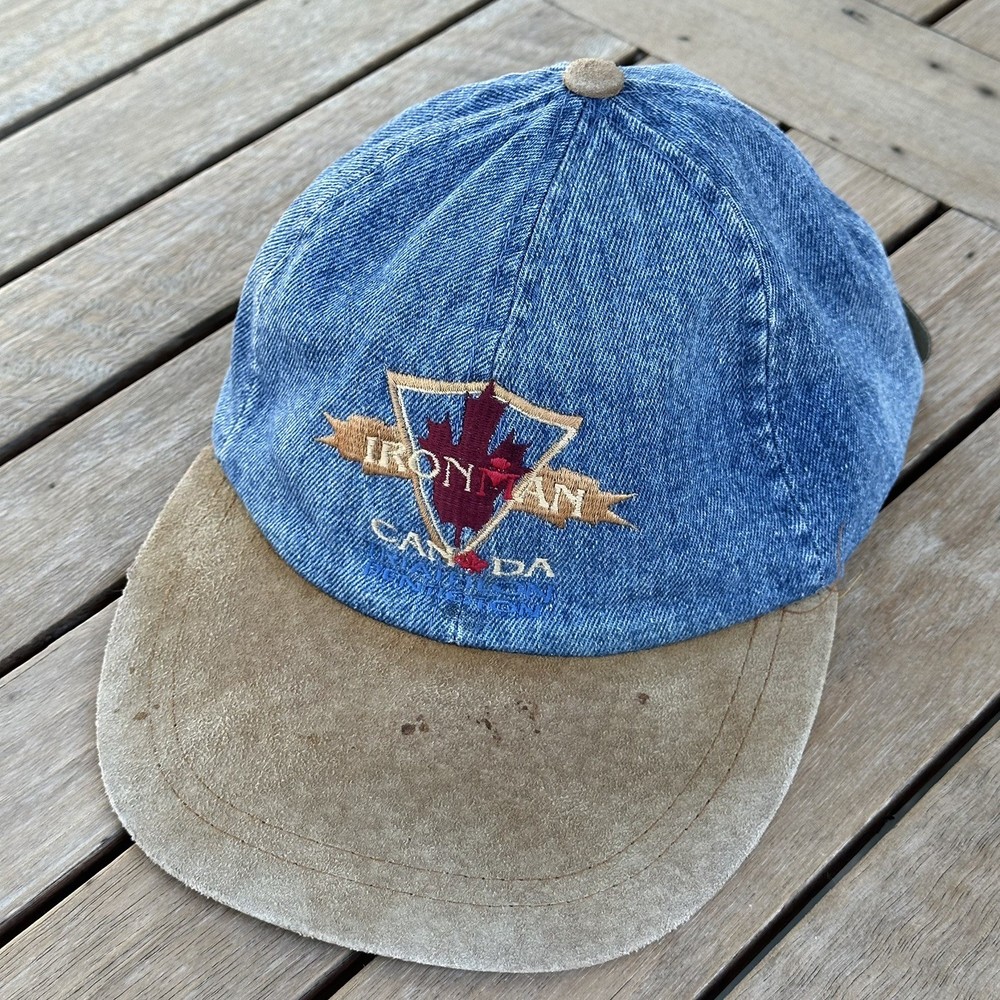 Vintage Ironman Triathlon Canada Snapback Hat, 1994