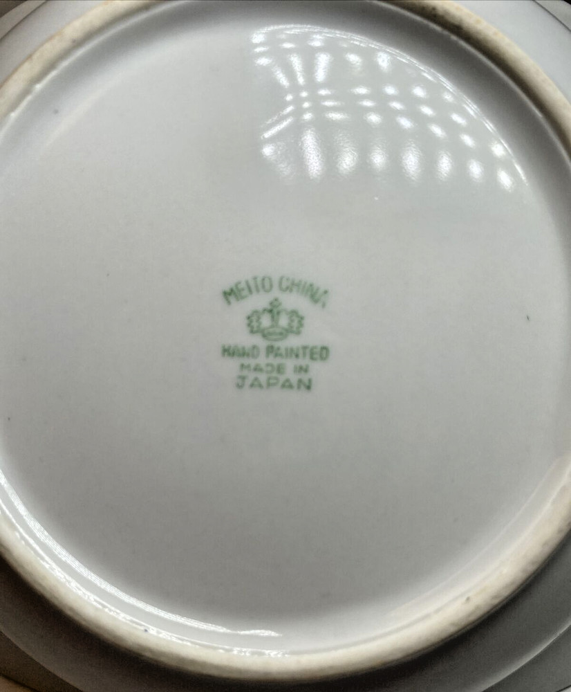 Meito China Hand Painted Handled Bowl