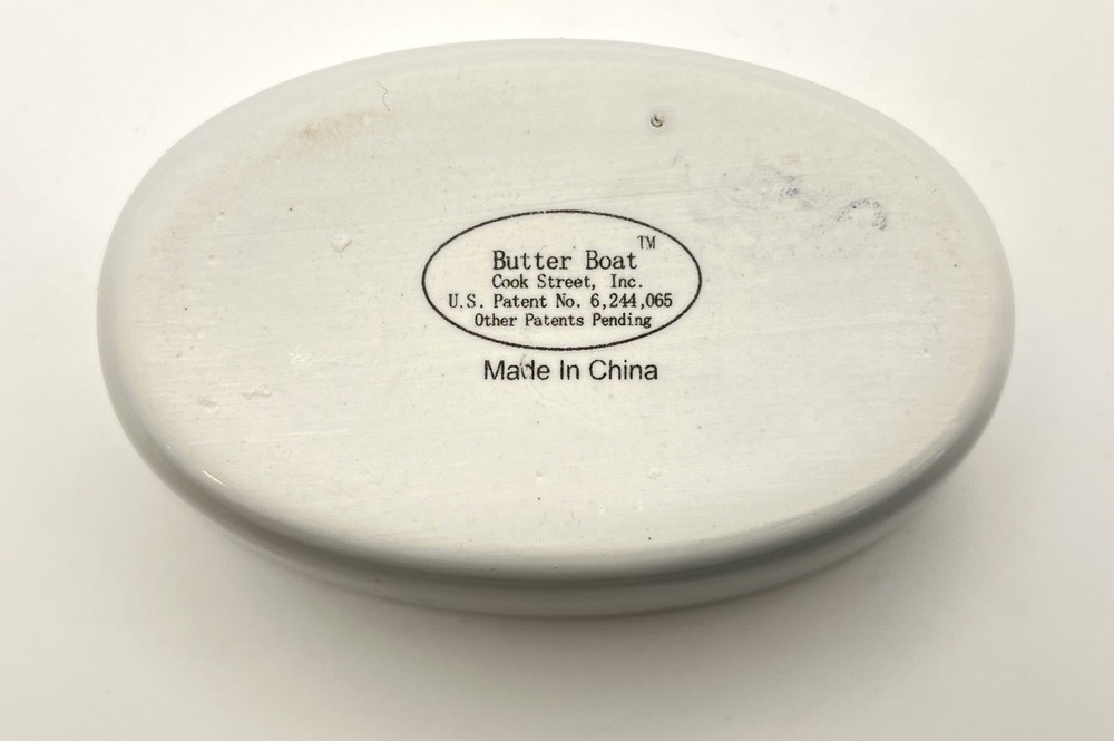 Cook St. White 3-Piece Ceramic Butter Boat