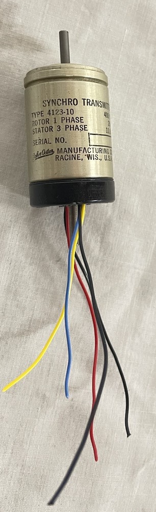 Synchro Transmitter, John Oster 4123-10 , double ended shaft