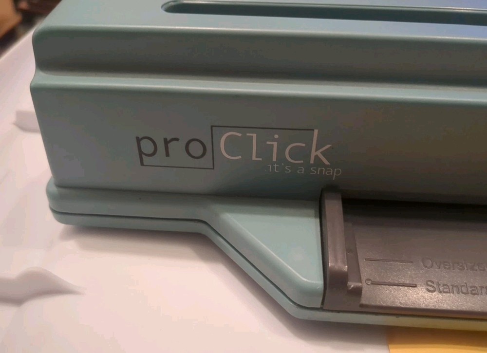 GBC Pro Click It's A Snap Personal Binding Punch Oversized and Standard Paper