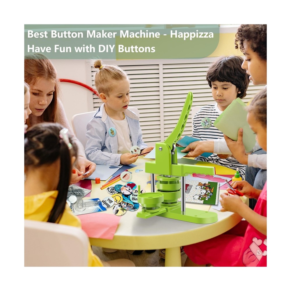 Button Maker Machine Multiple Sizes, Pin Maker Machine 2.25 inch+3 inch, Inte...