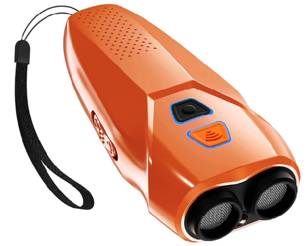 Dual Sensor Anti Barking Device with Training/Deterrent Modes 25 FT Range & LED