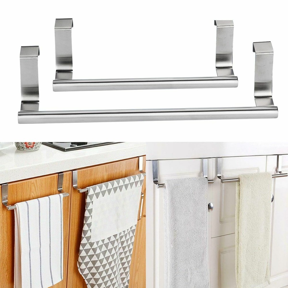 Kitchen Under Cabinet Towel Paper Hanger Rack Organizer Storage Shelf Holder US