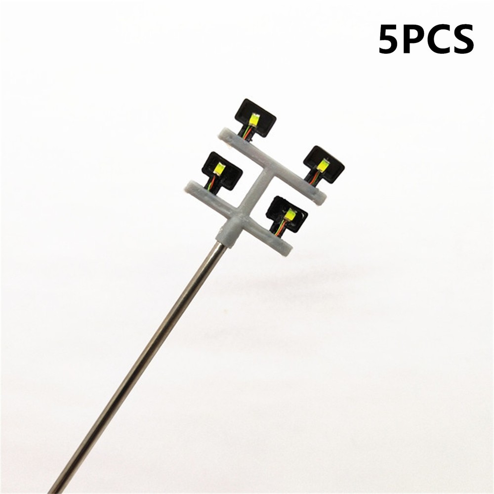 5PCS/Set 1:100 Scale 3V Lighting Tower Model Building Scenery Layout Model