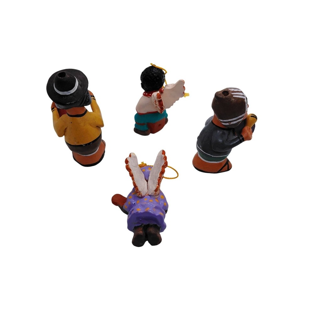 Peruvian clay ornaments figurines