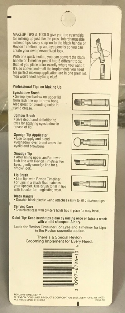 Revlon Tips & Tools 6726-10 Interchangeable Tips