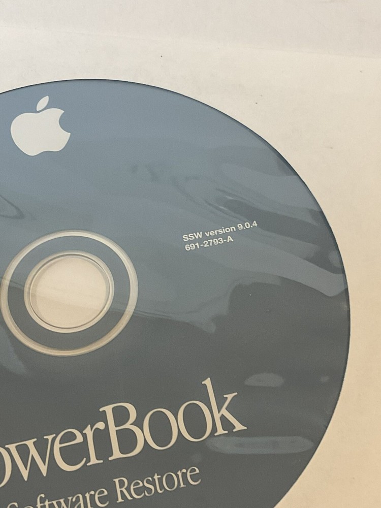 Apple Macintosh PowerBook Software Install & Restore CD 9.0.4 OEM